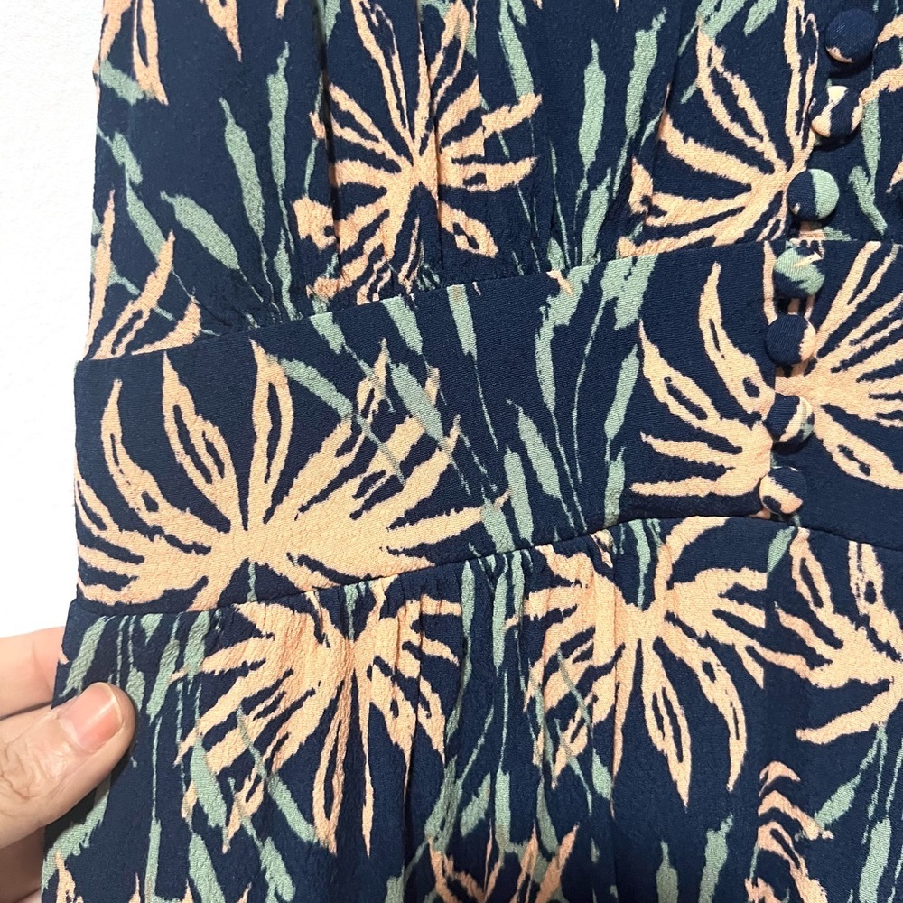 Madewell Palm print jumpsuit summer resort wear 2‎ - Picture 5 of 15